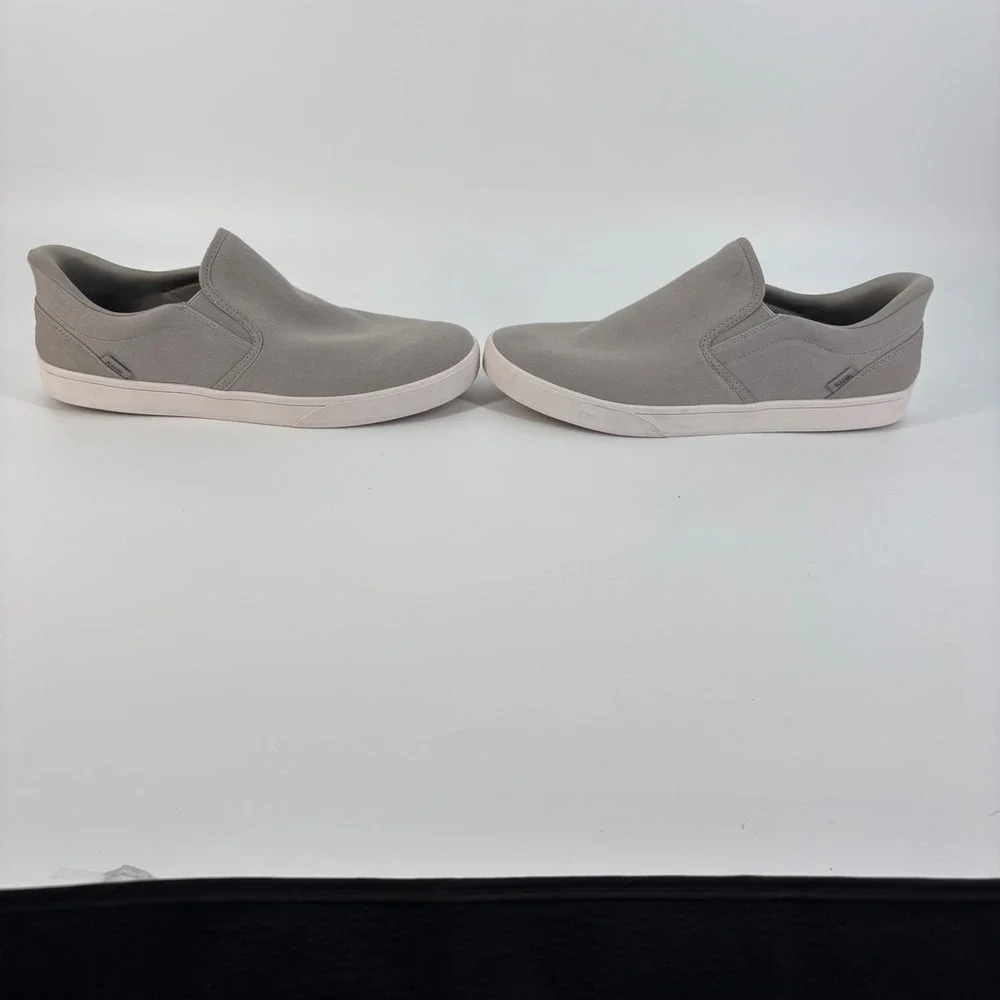 Kizik Madrid Eco Slip On Shoes Mens 15 Wide Grey Canvas Hands Free Sneaker